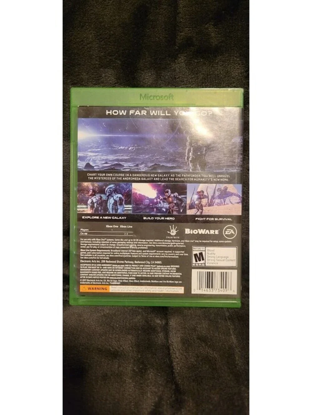 Mass Effect Andromeda Microsoft Xbox One Sci Fi Action Role Playing Game